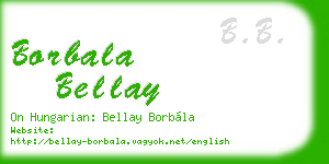 borbala bellay business card