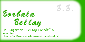 borbala bellay business card